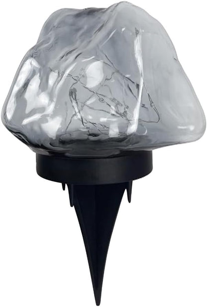 anso Solar Garden Lights Outdoor Landscape Pathway Garden Yard Waterproof LED Lamp (Clear)