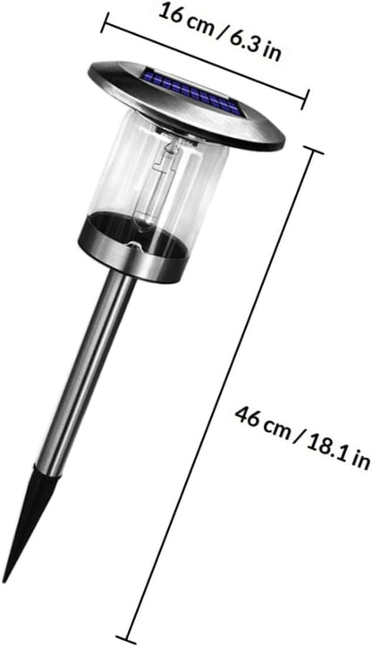 BESPORTBLE Solar Path Lights Outdoor Stainless Steel Solar Yard Lights with Tungsten Filament for Garden Decor and Driveway Lighting