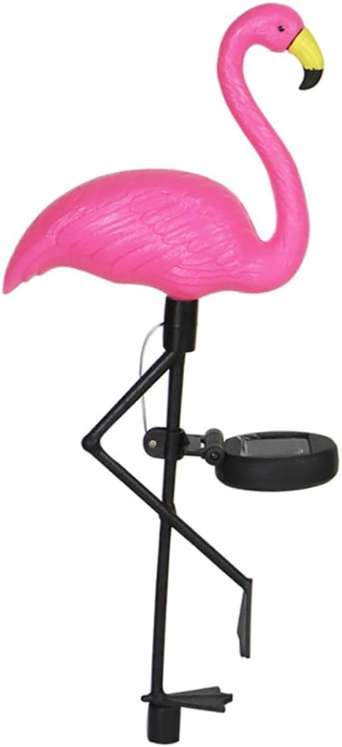 BESPORTBLE Solar Pathway Light Led Garden Decoration Elegant Flamingo Design Energy-efficient Solar-Powered Outdoor Lighting for Patios Yards and Walkways