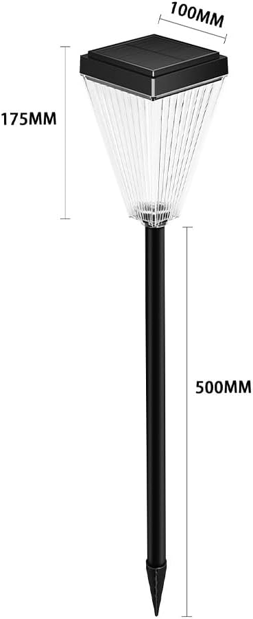 Solar Pathway Lights 4 Pack, 5 Modes Adjustable 3000K Warm White & RGB Fixed/Auto Changing, Smart Light Sensor IP65 Waterproof 200LM for Yard Lawn Garden Walkway