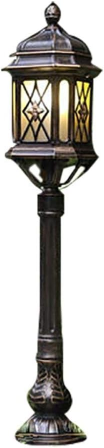 Lights Outdoor Classic Antique Brown Die-cast Aluminum Metal Pathway Lawn Post Pole Lamp IP55 Waterproof Exterior | Lumora