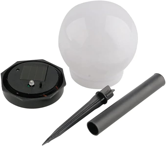 Drip Depot White Globe Solar Light - Pack of 3