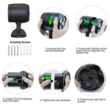 Battery Motion Sensor Light Outdoor 8W 600LM 2Packs