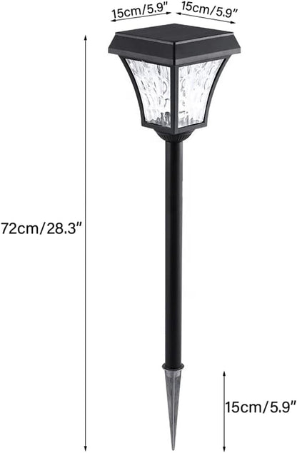 Solar Pathway Lights,Solar Led Lawn Lamp,Waterproof Landscape Lights,Decorative Pathway Style Light,No Wiring Required Outdoor Yard Lights