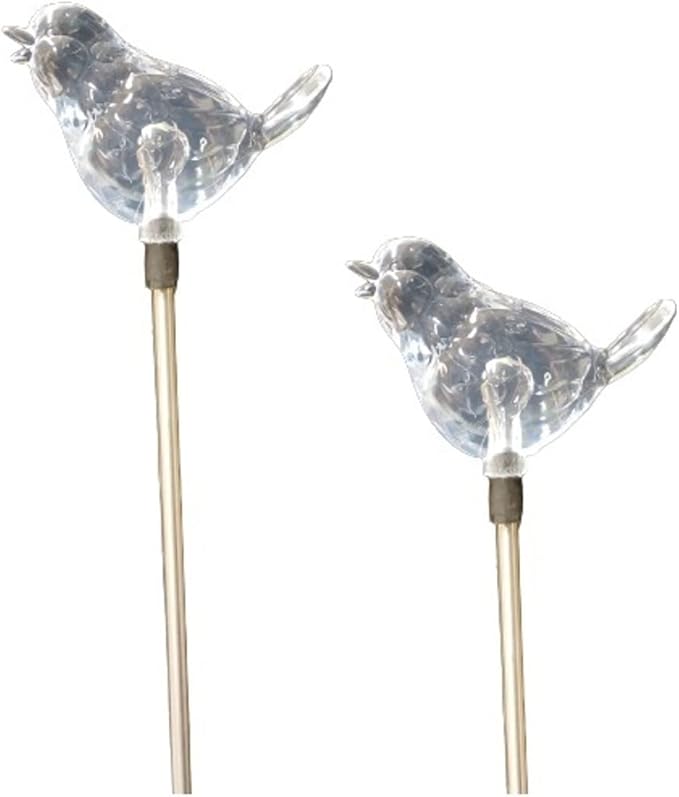 Starry Illuminate 2 PCS Solar Color Changing Style Garden Stake Light Pathway Stake Light (Bird)