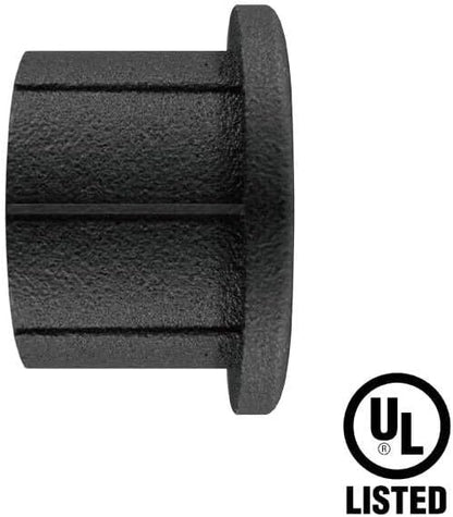 GKOLED 12 Pack Recessed Low Voltage LED Step Riser Light, Diameter 1" Mini Size Landscape Lighting for Outdoor Deck Stair Railing Post, 12V 3000K, Die-cast Aluminum, Black Powder Coated, UL-Listed
