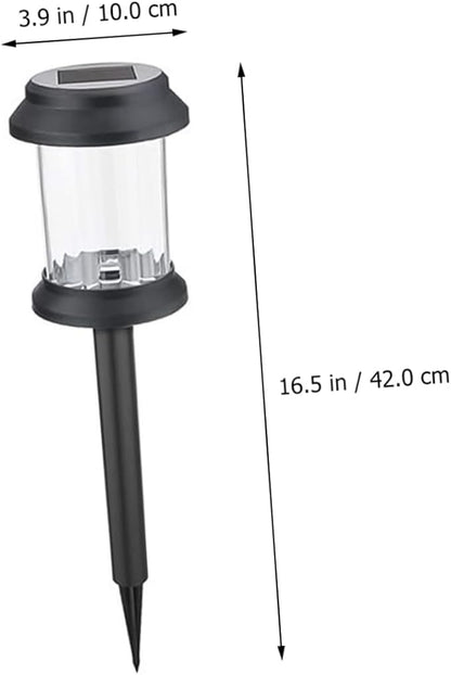 6-Pack Solar Lawn Lights Waterproof LED Landscape Decoration for Garden Outdoor Ground Plug Light for Pathway and Patio Lighting