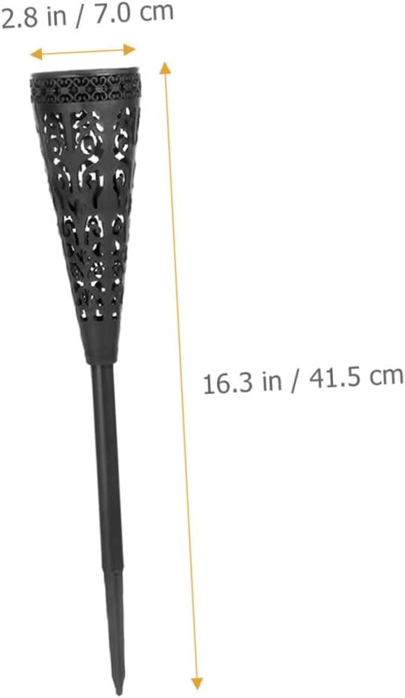 BESPORTBLE 4 Pieces Solar Pathway Lights Outdoor LED Garden Lawn Lights Waterproof Solar Powered Warm White Decorative Yard Lighting for Patio Walkway
