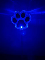 Solar Garden Stake Lights with Color Changing LED or Regular White LED Landscape Path Lights (Set of 2) (Dog Paw) | Lumora