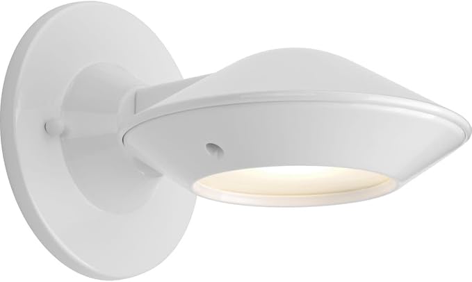Progress Lighting 1-Light Frosted Glass Modern Outdoor Wall Lantern Light, Strata LED Collection, Outdoor | Lumora