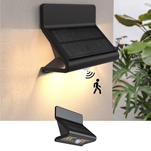 Solar Motion Sensor Security Lights Outdoor, Bright Waterproof LED Lights, Wireless Solar Wall Light to Protect Your Home for Front Door Yard Backyard Garage Porch Fence