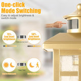 Exterior Motion Wall Sconce, 2 Pack Outdoor Light Fixture Wall Mount Gold