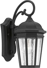 Progress Lighting Verdae Collection 1-Light Clear Seeded Glass New Traditional Outdoor Small Wall Lantern Light | Lumora