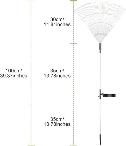 WENNI 6-Pack Outside Solar Lights Outdoor - Upgraded of Sunlight Garden Light,IP65 Waterproof Outdoor Decor Solar Fireworks Lights for Yard,Pathway Decoration,Unique Gifts for Family and Friends