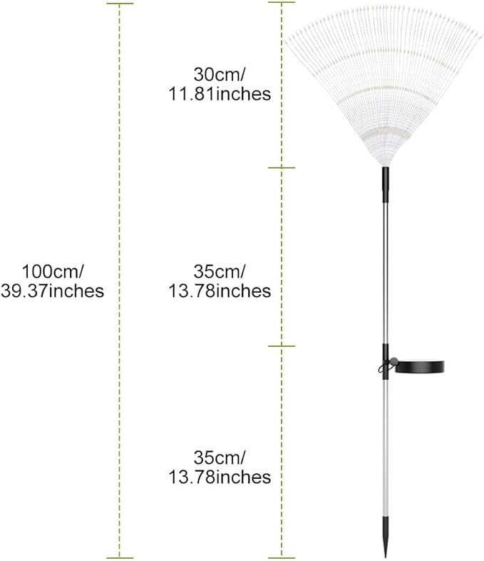 WENNI 6-Pack Solar Lights Outdoor - Upgraded of Sun Garden Light,IP65 Waterproof Outdoor Decor Solar Fireworks Lights for Yard,Pathway Decoration,Unique Gifts for Family and Friends