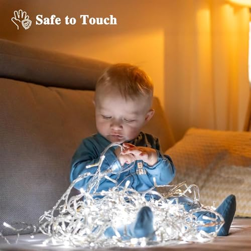KAQ Connectable 300LED 115Ft String Lights, Christmas Lights Indoor Outdoor