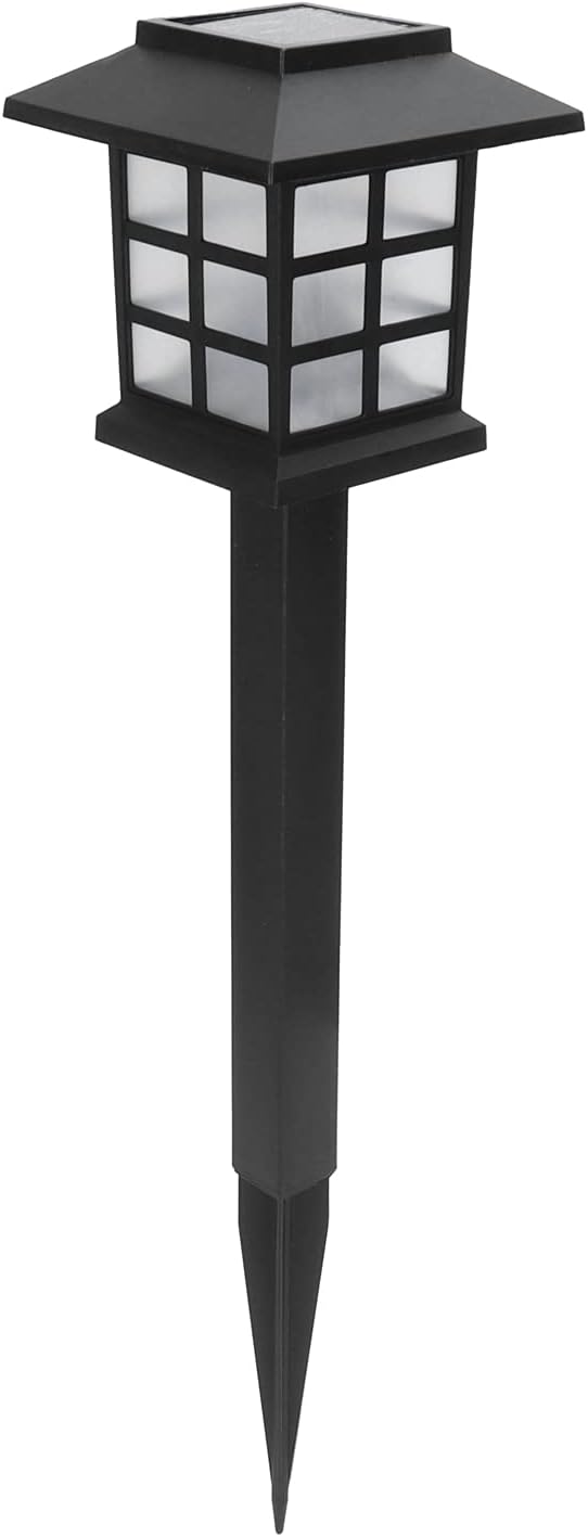 Brrnoo Solar, Solar Pathway Lights Outdoor Small House Shaped Stake Light 2Set Outside LED Decorative Walkway Outdoor for Yard Patio Driveway Garden