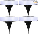 4 Packs Solar Lights Outdoor Garden Ground Lights IP44 Waterproof Solar Powered Pathway Deck Light for Lawn Walkway | Lumora