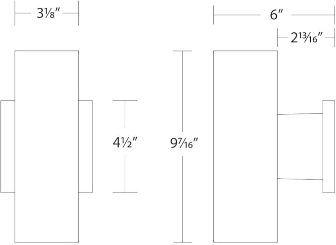 WAC Lighting, Cylinder LED Double Up and Down Indoor or Outdoor Wall Light 3000K in White