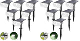 Linkind Solar Lights Outdoor Waterproof Landscape Spotlight Daylight 12 Pack