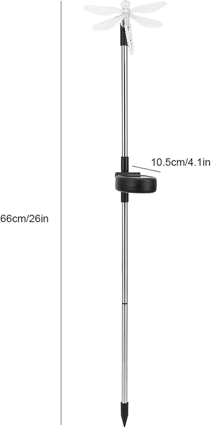 Zerodis 4 Pcs Stake Light, Solar Pathway Lights Outdoor Solar Lights Outside Super Bright Up Solar for Yard Landscape Walkway Decoration
