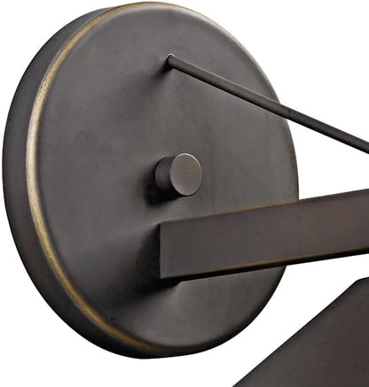 Kichler Ripley 12" Outdoor Wall Light in Olde Bronze®, 1-Light Exterior Wall Sconce, (12" W x 10" H), 49061OZ