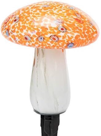Solar LED Path Light 3-Pack 2X Brighter (2.4-Lumen) Red, Yellow, Orange Mushrooms