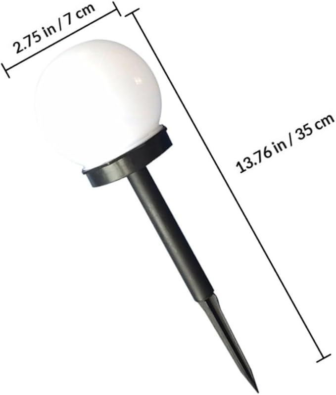 4pcs Solar Path Lights Bubble Shaped LED Garden Ball Lawn Lamps Warm White Solar Powered Outdoor Landscape Lighting for Pathway and Yard