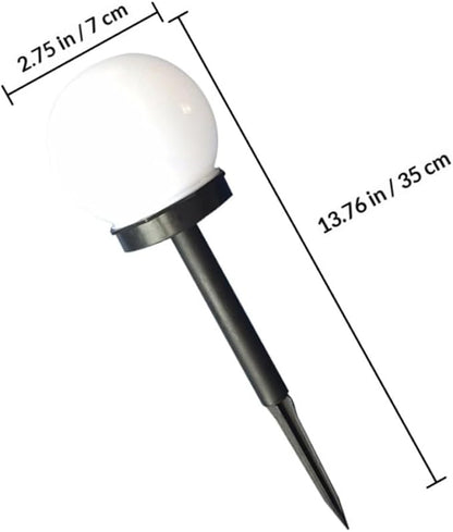 4pcs Solar Path Lights Bubble Shaped LED Garden Ball Lawn Lamps Warm White Solar Powered Outdoor Landscape Lighting for Pathway and Yard