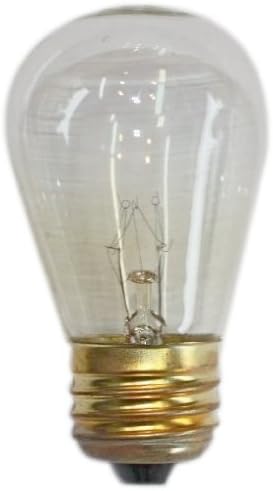 S1411WC Clear S14 Light Bulb with E26 Base, 11-Watt (Pack of 12) - Incandescent Outdoor Bulb | Lumora