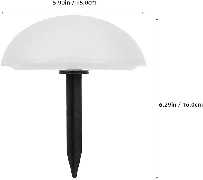 Lurrose Solar Ground Lights Hemisphere Yard Lamp Warm White Solar Garden Pathway Lights In-ground Landscape | Lumora