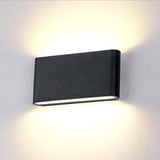 12W LED Outdoor Exterior Wall Sconces Step Down Light Fixture Lamp Black Finish Warm White | Lumora