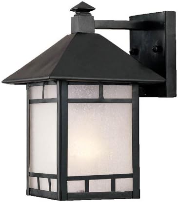 Acclaim 9002BK Artisan Collection 1-Light Wall Mount Outdoor Light Fixture, Matte Black | Lumora