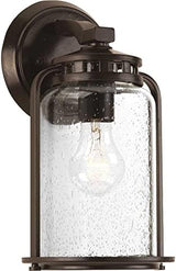 Progress Lighting Botta Collection 1-Light Clear Seeded Glass Farmhouse Outdoor Small Wall Lantern Light Antique | Lumora