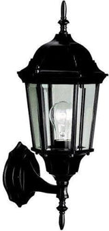 Kichler Madison 22.75" 1 Light Outdoor Wall Light with Clear Beveled Glass in Black | Lumora