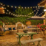 Lightdot 150FT Outdoor String Lights, LED Bistro String Lights with Shatterproof G40 Vintage Bulbs, 2200K Dimmable | Lumora