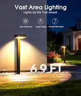 ELECLINK Solar Pathway Lights Outdoor, 6 Pack Garden Lights Solar Powered Path Lights with Focused Beam Lens, 2 Light Modes Waterproof Outdoor Solar Light for Yard Driveway Walkway Landscape