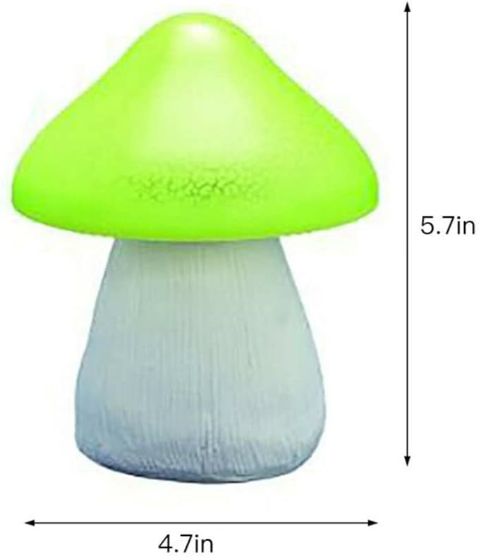 AOLI Solar Mushroom LED Light Waterproof Outdoor Garden Yard Landscape Lamp Decor (Yellow)