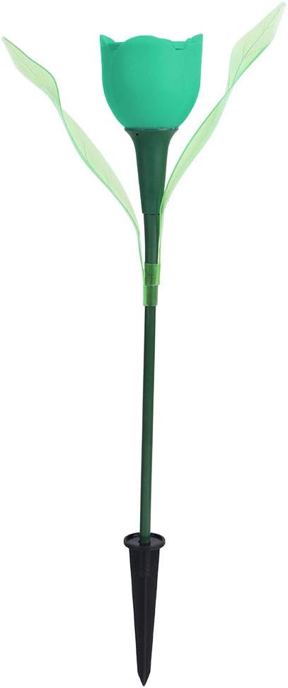 4Pcs Solar Pathway Lights Outdoor Garden Lamp Flower Lights Solar Garden Stake Lights Garden Decorative Lawn Lamp Solar Decorative Lights for Yard, Patio, Backyard(Green)