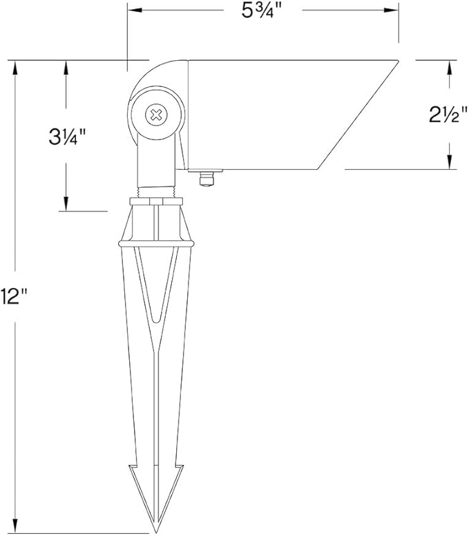 Hinkley Landscape Lighting 1536SK Accent Spot Light - Aluminum, MR16 LED Bulb Required, Safe for Wet Conditions, Wiring Kit and Ground Spike Included - Satin Black Finish with Clear Lens