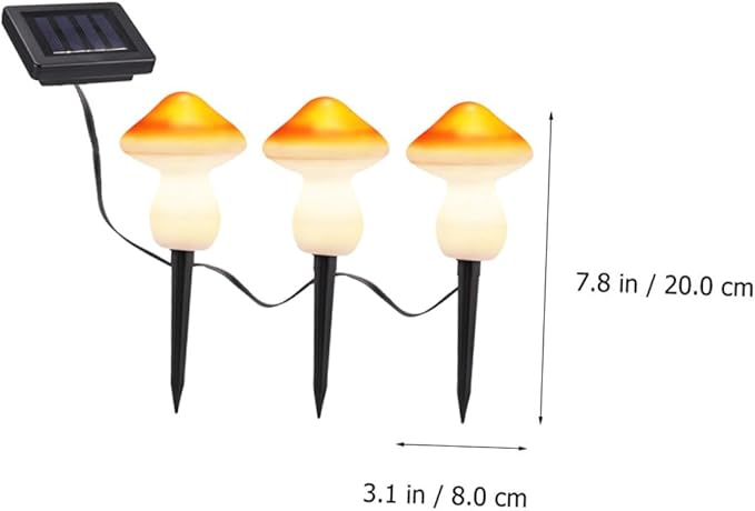 BESTonZON Solar LED Garden Mushroom Light Waterproof Solar Pathway Lights for Lawn and Patio 10-Piece Set of | Lumora