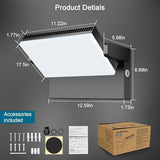 120W Modern Sleek LED Flood Light, 18000LM Area Light Dusk to Dawn