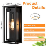 15" Motion Sensor Outdoor Wall Lights, Outdoor Sconces, 1 Pack