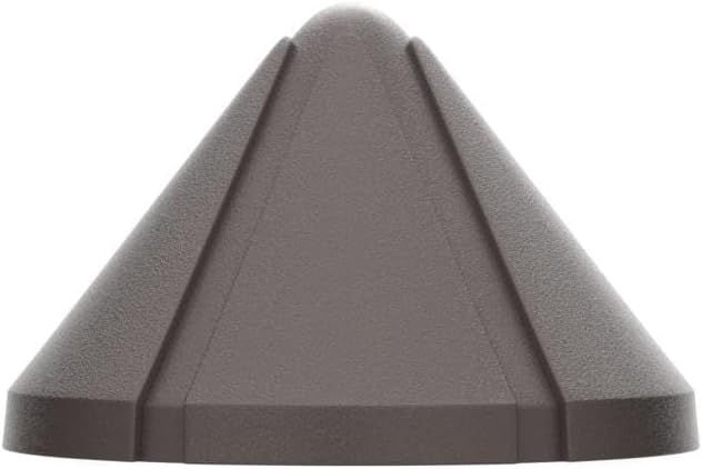 LEONLITE 5CCT Low Voltage LED Deck Light, 12-24V AC/DC Triangle Stair Railing Light, CRI90, IP65, Aluminum, Landscape Step Fence Lighting, 1800K/2700K/3000K/4000K/5000K, Oil Rubbed Bronze, Pack of 4