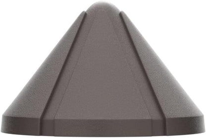 LEONLITE 5CCT Low Voltage LED Deck Light, 12-24V AC/DC Triangle Stair Railing Light, CRI90, IP65, Aluminum, Landscape Step Fence Lighting, 1800K/2700K/3000K/4000K/5000K, Oil Rubbed Bronze, Pack of 4