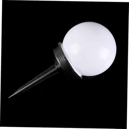 Tofficu 6Pcs Solar Round Grass Lights Outdoor Plug Light for Lawn Garden Unique Ball Shape Solar Powered Easy to Install Landscape Lighting