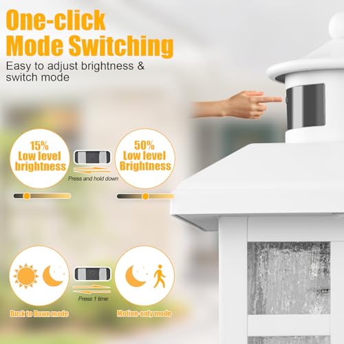 2 Packs Motion Sensor Outdoor Lights, Outside Light Fixtures for House