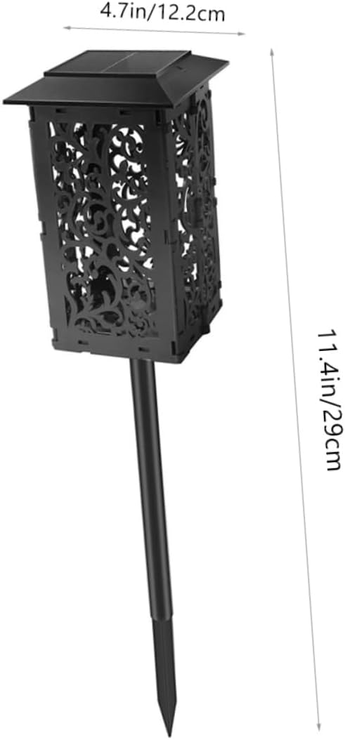Wakauto Solar Garden Light Outdoor LED Solar Pathway Lamp with Ground Plug Lawn Light for Patio Decor Weatherproof