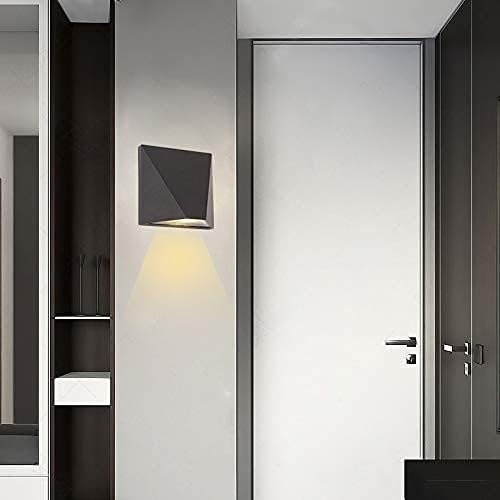 12W LED Outdoor External Wall Sconces Door Gate Light Waterproof Fixture lamp Black Warm White | Lumora