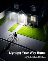 2 Pack Motion Sensor Outdoor Lights with Remote, 4200LM LED Security Light